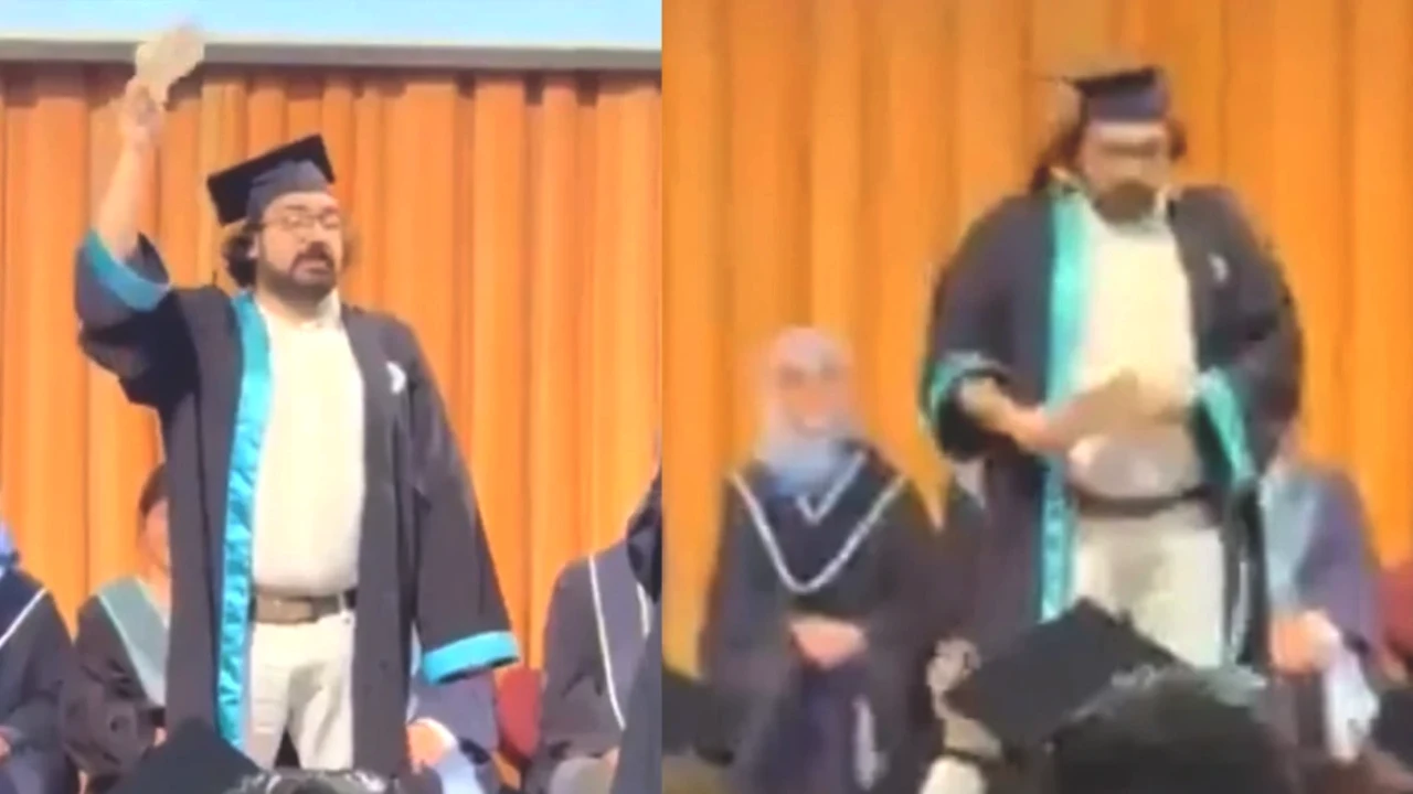Boğaziçi Mezuniyet Töreninde Tarihi Protesto! Diplomasını Yırtarak İsyan Ettiler!