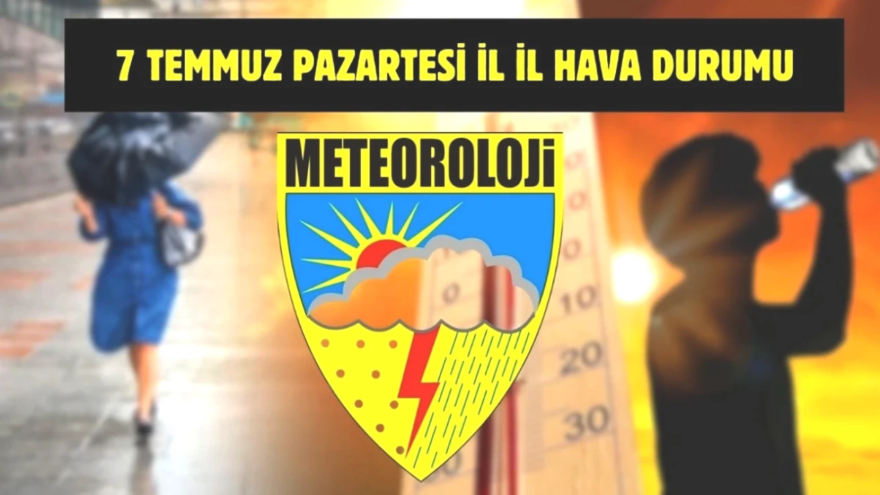 Türkiye’nin Hava Durumu İçin Kritik Uyarı: 7 Temmuz İl İl Tahminler Burada!