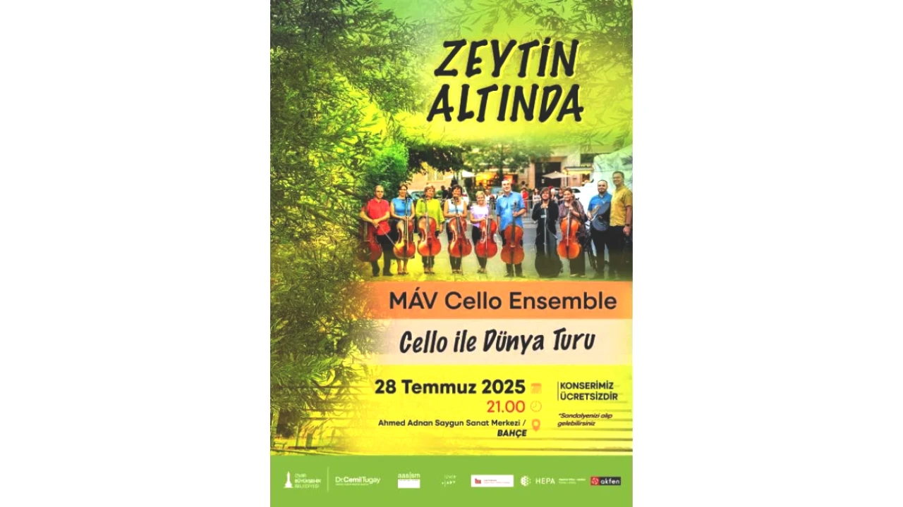 MAV Cello Ensemble ile Zeytin Altında Unutulmaz Konser Serisi Başlıyor!
