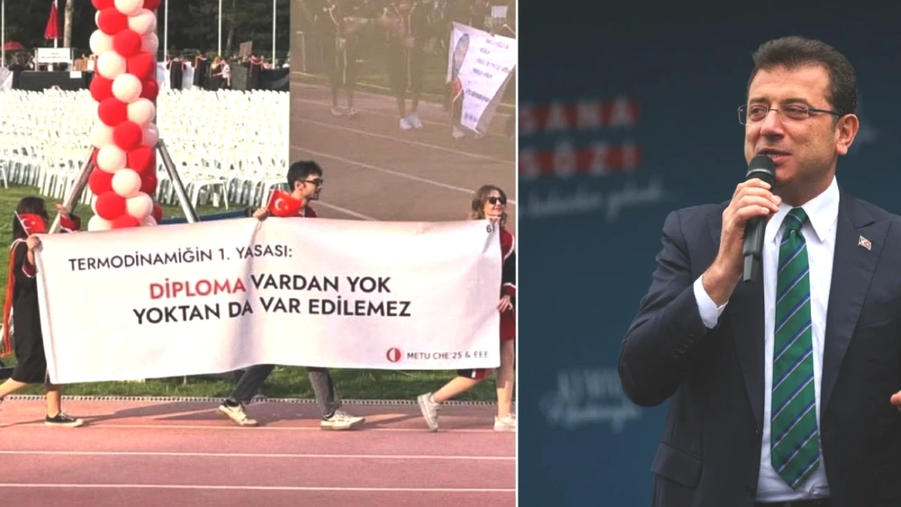 İmamoğlu'ndan ODTÜ Mezuniyetinde Dikkat Çeken Pankarta Sert Yanıt!